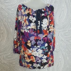 Floral print blouse